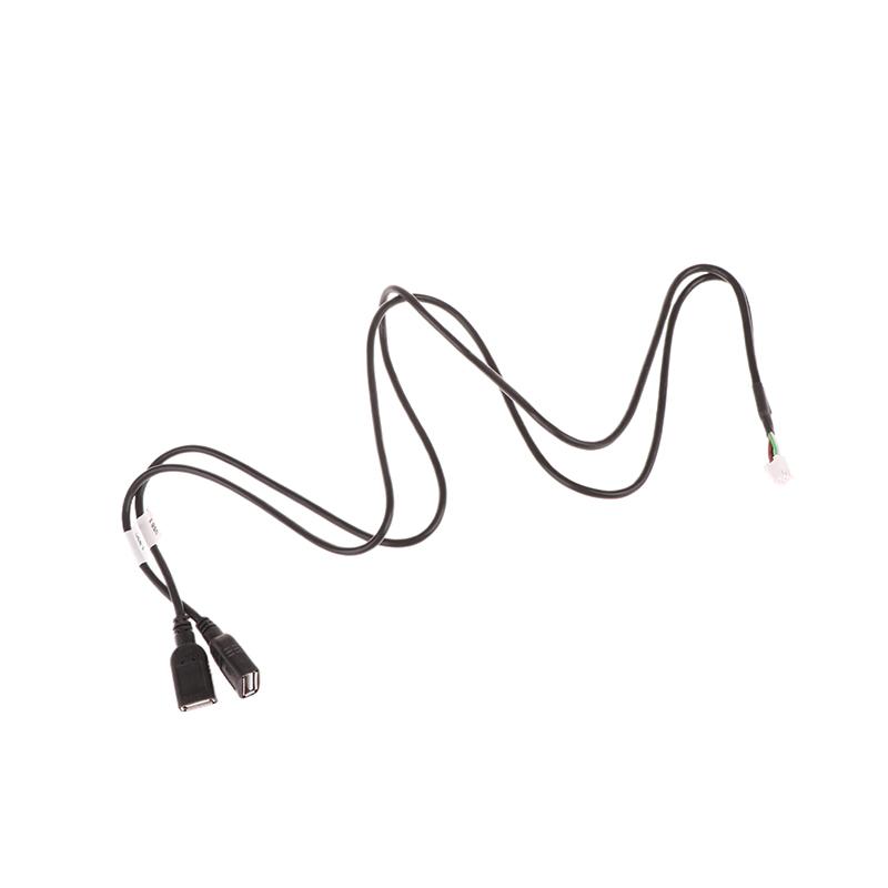 6-контактный двойной USB-кабель-адаптер для Android-радио, навигации, мультимедийного автомобильного плеера, жгута проводов, разъем