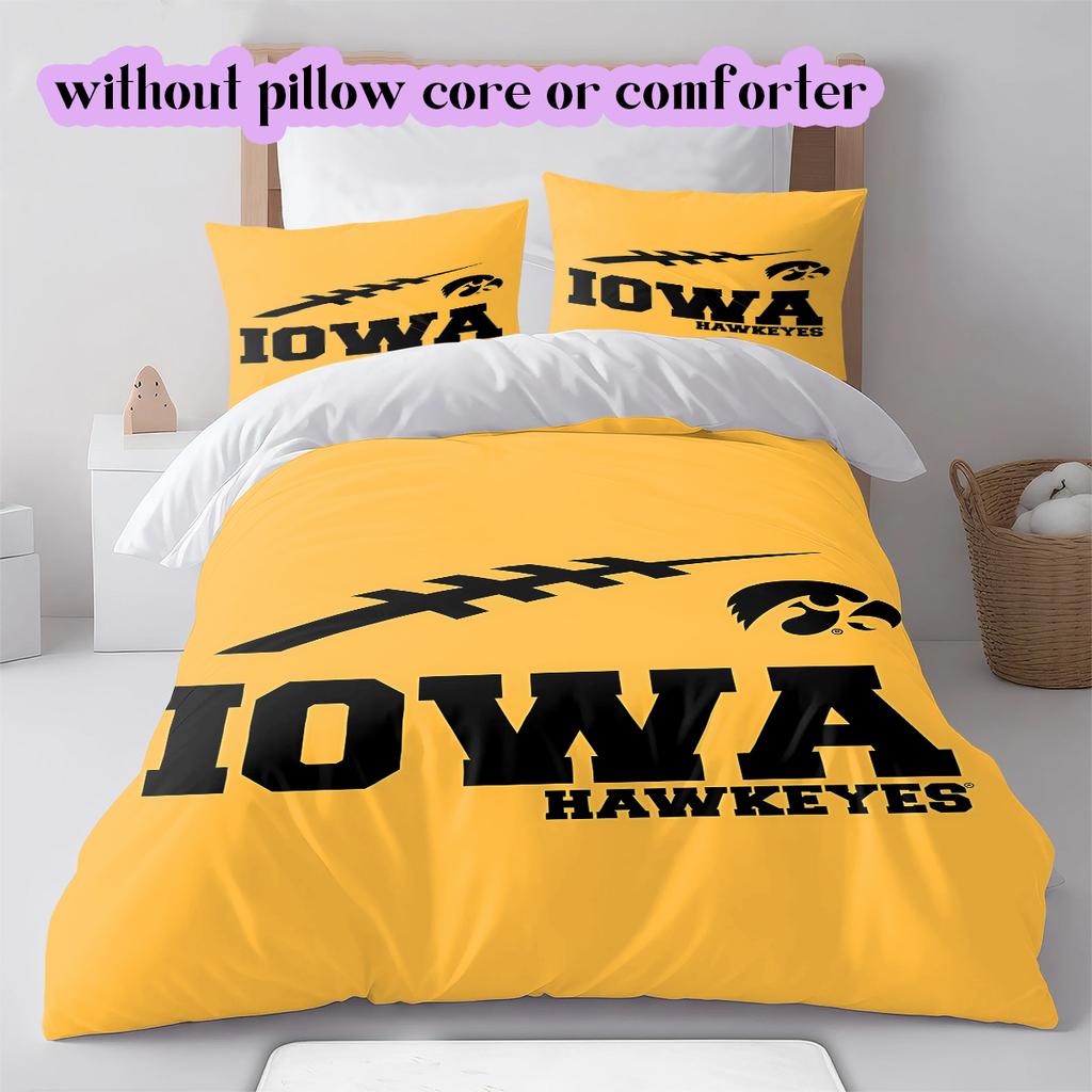 Rugby logoPattern Bedding Quilt Set Quilt Cover Pillowcase Home Decoration Birthday Gift (1 * duvet cover + 2 * pillowcase, without core)