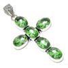 Tsavorite Gemstone Handmade 925 Sterling Silver Jewelry Pendant 2.99" i1Z08