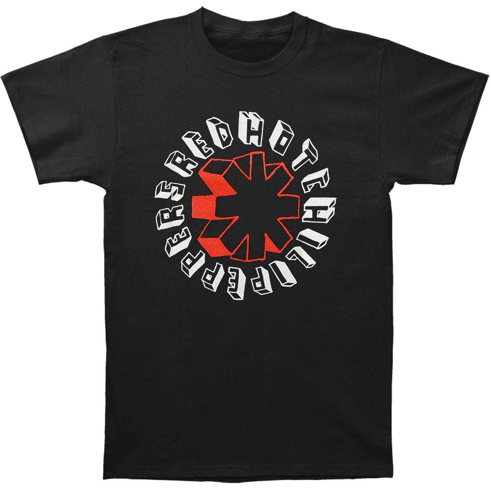 Мужская футболка Red Hot Chili Peppers, нарисованная от руки, Мужские Женские Футболки Топ Черный