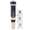 5 In 1 Water Quality Tester TDS EC PH TEMP SALT IP65 Waterproof Multifunction Water Meter with