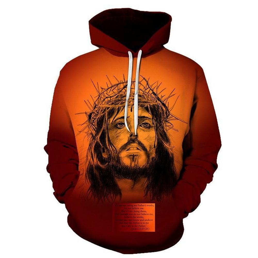 Весна и осень Новый аниме Волк и Тигр Серия 3D Печать Мужской Свободный Повседневный свитер с капюшоном