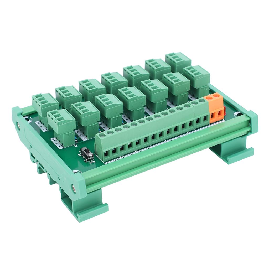 Terminal Block 3Wire 14Channel Capture Card DIN Rail Switch Control NPN PNP KP14LGtherC