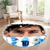 Messi Round Floor Mat Perfect for Bedrooms Foyer Hallway Outdoor Antislip Round Carpet Decorate Offices Perfect Gift for Valentine’s Wedding Birthday