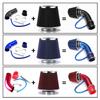 Car Universal 3" 76mm Air Filter & Cold Air Intake Pipe Turbo Induction Pipe Tube Kit With Air Filter Cone Aluminum Pipe Kit