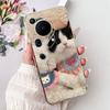For Huawei Pura 70 Ultra Case Cute Cat Flower Soft Silicone Funda for Huawei Pura70 Pura 70 Pro+  Shockproof Cover Capa