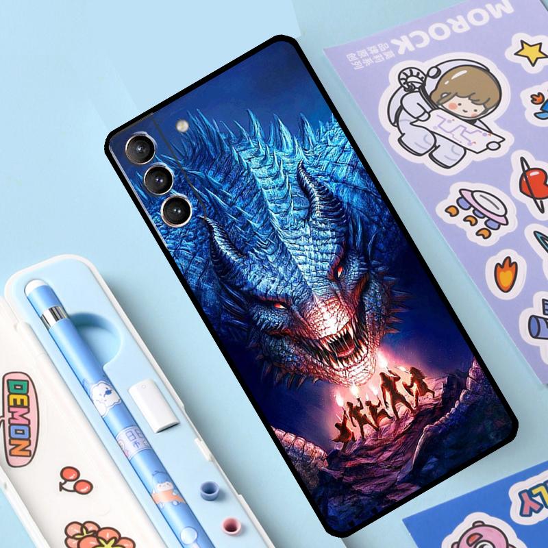 Dragon Cool Art Case For Samsung Galaxy S23 S22 Ultra S21 Plus S8 S9 S10 Note 10 20 Ultra S20 FE S21 FE Cover