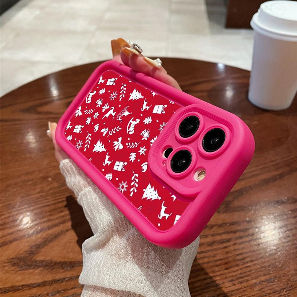 N111 Merry Christmas art Happy New Year Мягкие чехлы для телефонов Angel Eyes для iPhone 16 15 14 13 11 Pro Max 8 7 6s Plus 12 mini XR XS Max Противоударный чехол
