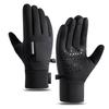 Men's Winter Cycling Gloves - Waterproof, Non-Slip, Touchscreen, Plus Velvet for Outdoor, Fishing, and Skiing.