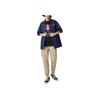 Dickies Рубашка с вышитым логотипом, нагрудный накладной карман, однобортная, с коротким рукавом, унисекс, темно-синяя DK010211-B29