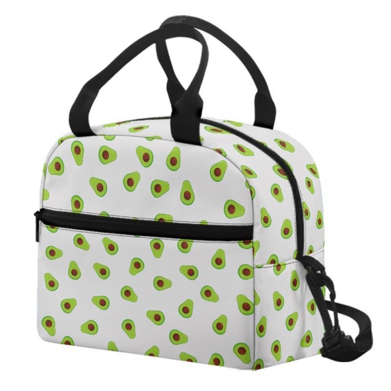 Large Capacity Insulated Lunch Bag School Picnic Work Reusable Aluminum Foil Lining Modern Minimalist Design