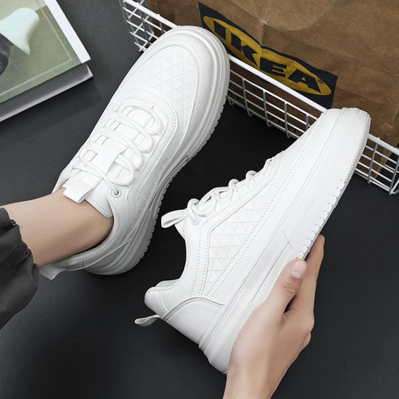 Men's Casual Sneaker Light Walking Tennis Shoes for Men 2024 Fashion Outdoor Thick Non-slip Platform White Shoes Male Zapatillas
