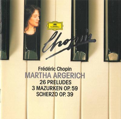 CD ФРЕДЕРИК ШОПЕН, МАРТА АРГЕРИХ - 26 прелюдий / 3 мазурки соч.. 59 / S 4315842 Deutsche Grammo US Классика Б/У