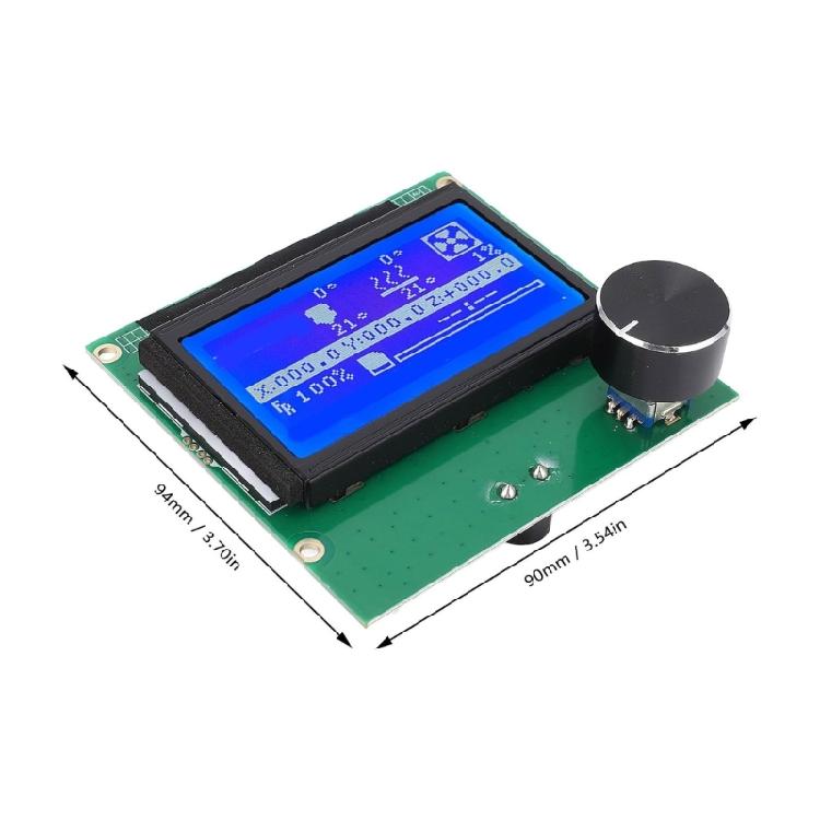 Сборка LCD экрана 12864 Дисплейный экран LCD для 3D-принтера С панелью управления 12864 Синий экран Для 3S 3X 3D-принтера