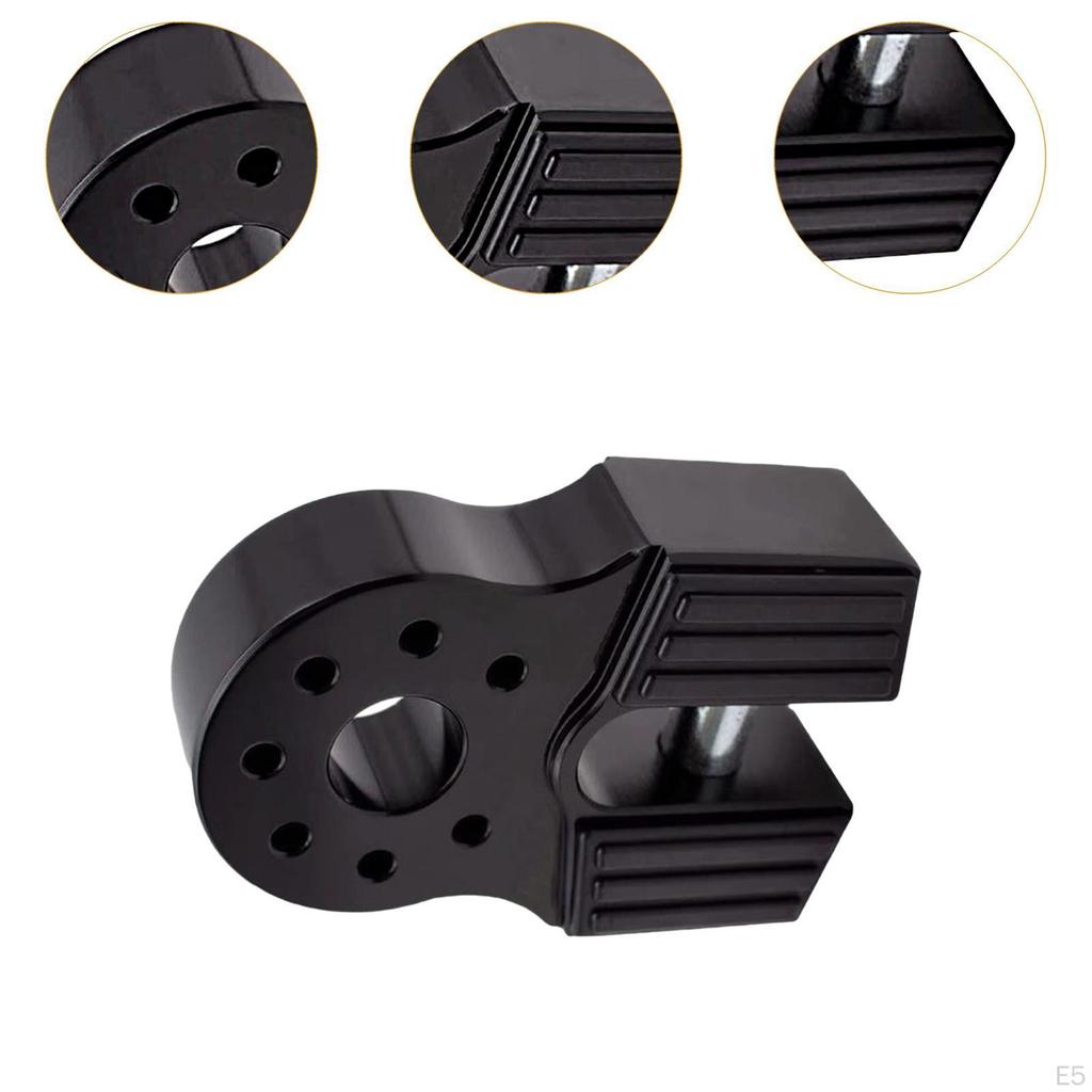 Winch Shackle Mount Drag Hook Connector Sturdy Strong Automotive Towing Tool Aluminum Alloy for