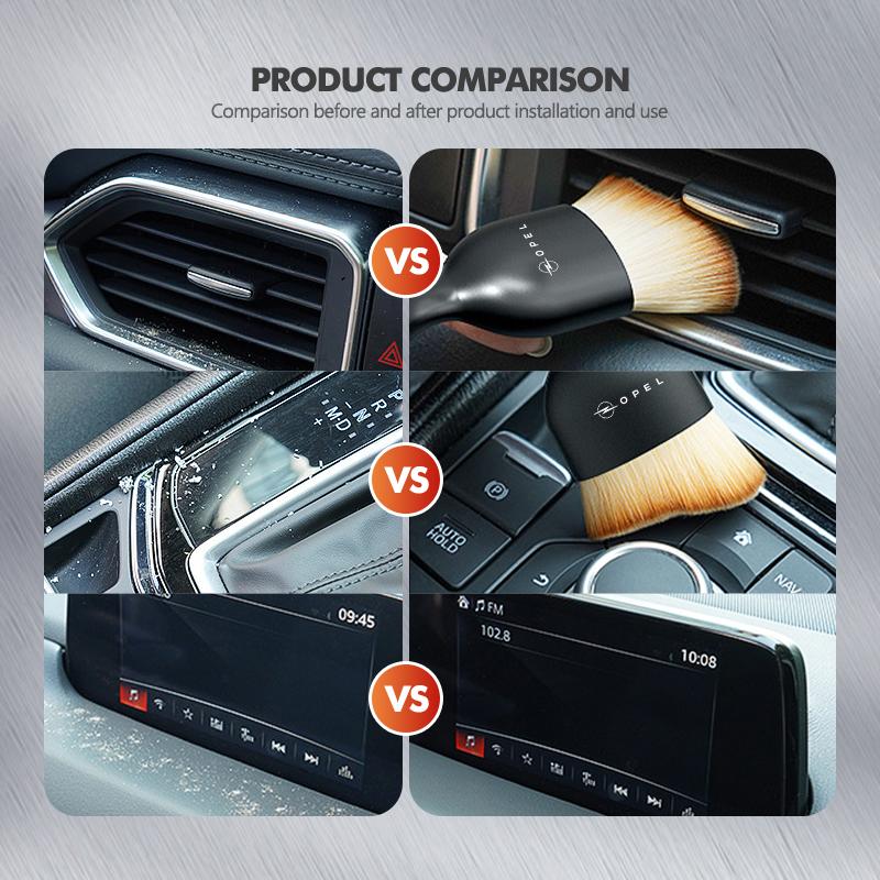 Car Brush Crevice Dusting Detailing Air Vent Cleaning Soft Brush Accessories For Opel OPC Astra J H G K Insignia Corsa D B E