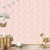 Heart Wallpaper Coral, White and Peach 50x1000