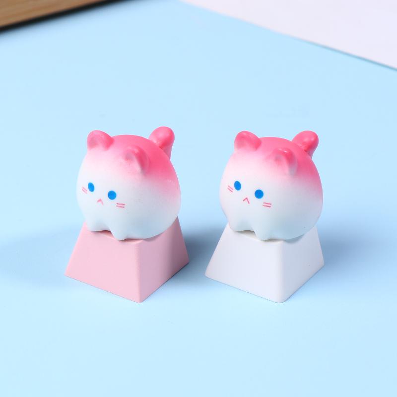 Милый мультяшный 3D колпачок для клавиши с животным Механические колпачки для клавиатуры Профиль OEM Колпачок для клавиши Кавайные DIY аксессуары для клавиатуры Подарки для девушек