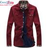 Warm Shirt Men Velvet Thick Casual Shirt for Men