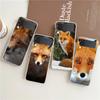 Милый подарочный прозрачный чехол для телефона Red Fox для Samsung Galaxy Z Flip 4, тонкий прозрачный прочный чехол для Galaxy Z Flip 3 5G