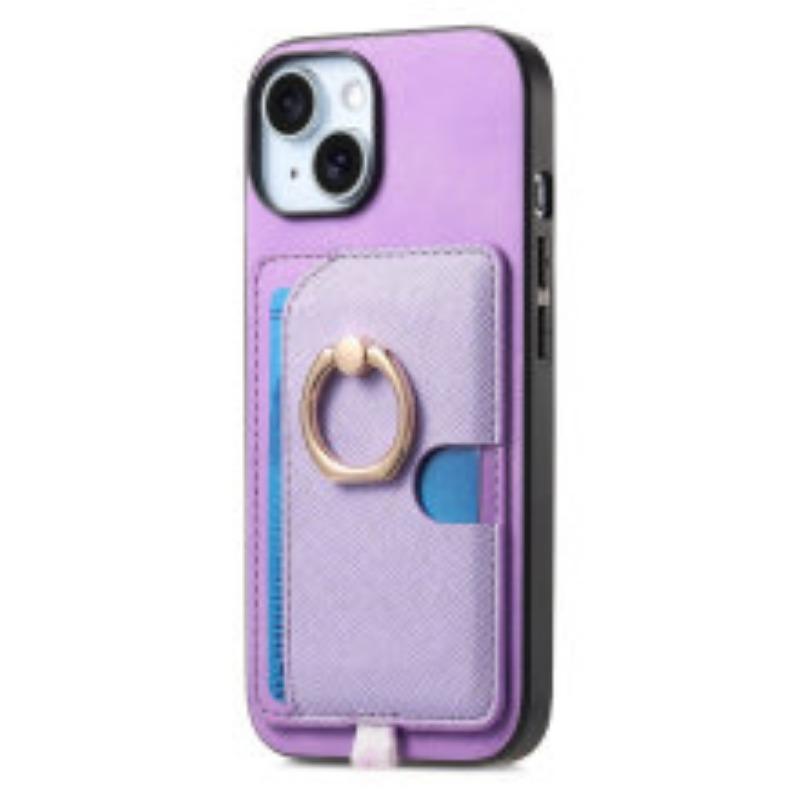 Магнитный держатель для карт Чехол для телефона Для Iphone 18 Pro Искусственная кожа