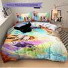 3Pcs Fantasy Heroes Unite Bedding Set Soft Fabric Duvet Cover Pillowcases Home Xmas Halloween Gift 1 Duvet Cover 2 Pillowcase S1911