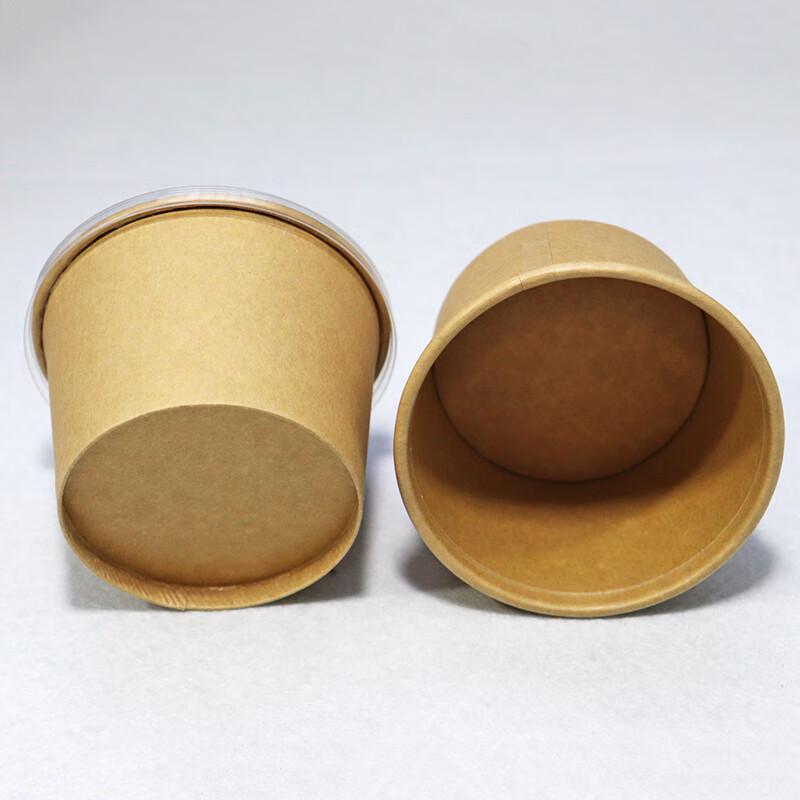 Disposable Kraft Paper Food Containers with Lids