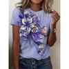 IHUASU Women's Fashion O-Neck Short Sleeve Summer Spring Casual Blouses & Shirts Elegant