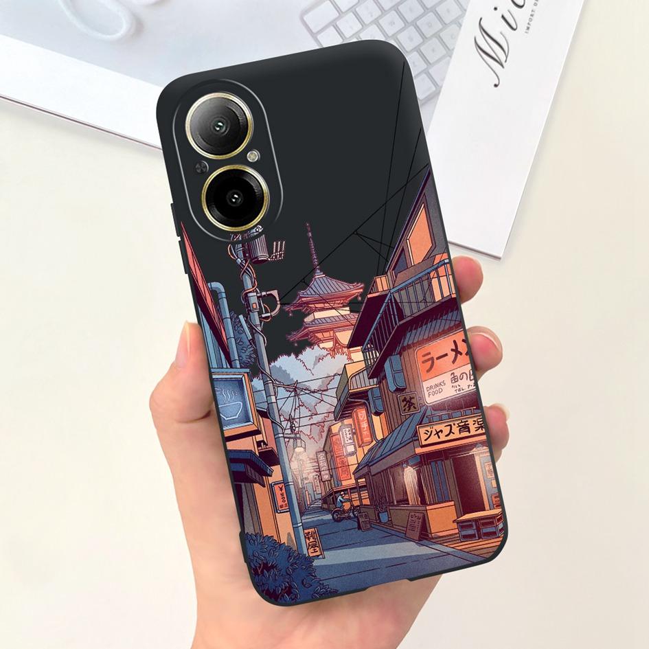 For Realme C67 4G Case RMX3890 Shockproof Cover Fashion Marble Slim Soft Silicone Phone Case For RealmeC67 4G C 67 Protect Shell