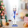 Christmas Nutcracker Decoration, 36cm Wooden Figurine Ornament for Festive, Mantelpiece,