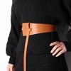 Women's Knot Style Wide Waistband Black White Coffee Camel Colored Dress Coat Sweater Decoration Fashionable and Elegant Belt