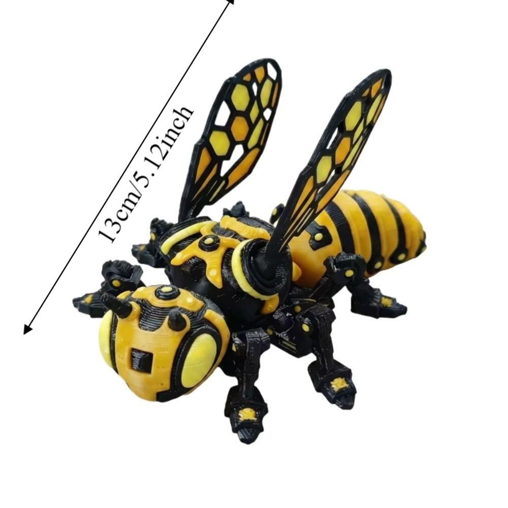 3D Printed 3D Printed Mechanical Bee Detachable Wings Articulated Bee Toy  Holiday Gift