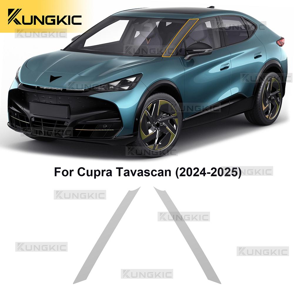 TPU Paint Protection Film for Cupra Tavascan 2024-2025 - Headlight & Pillars (Clear/Smoked Black)