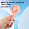 Handheld Spray Fan USB Personal Summer Cooling Fan Humidifiers Spray Hydration Fan 4 Speed Standing Fan For Camping Outdoor