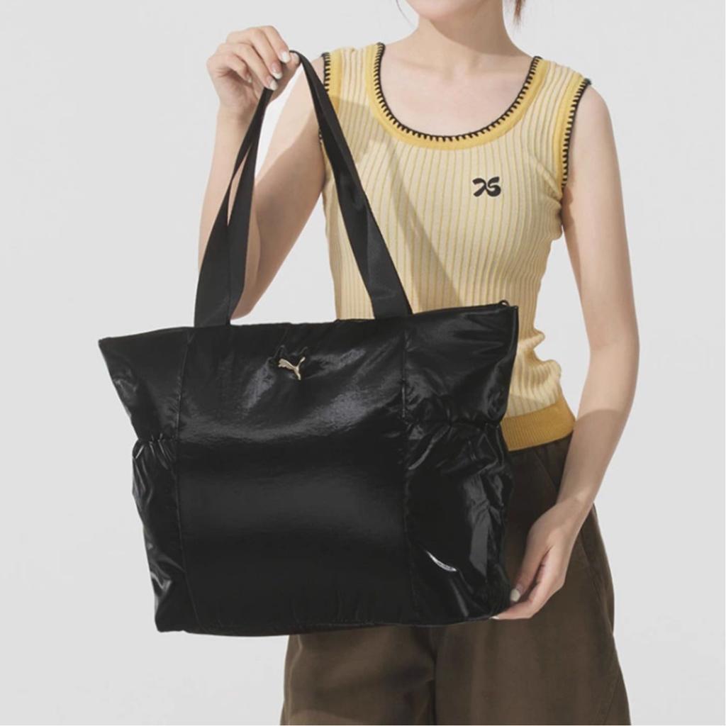 New PUMA Fabric Tote Bag, Shopping Bag, Handbag, Shoulder Bag Regular Unisex Black 091291-04