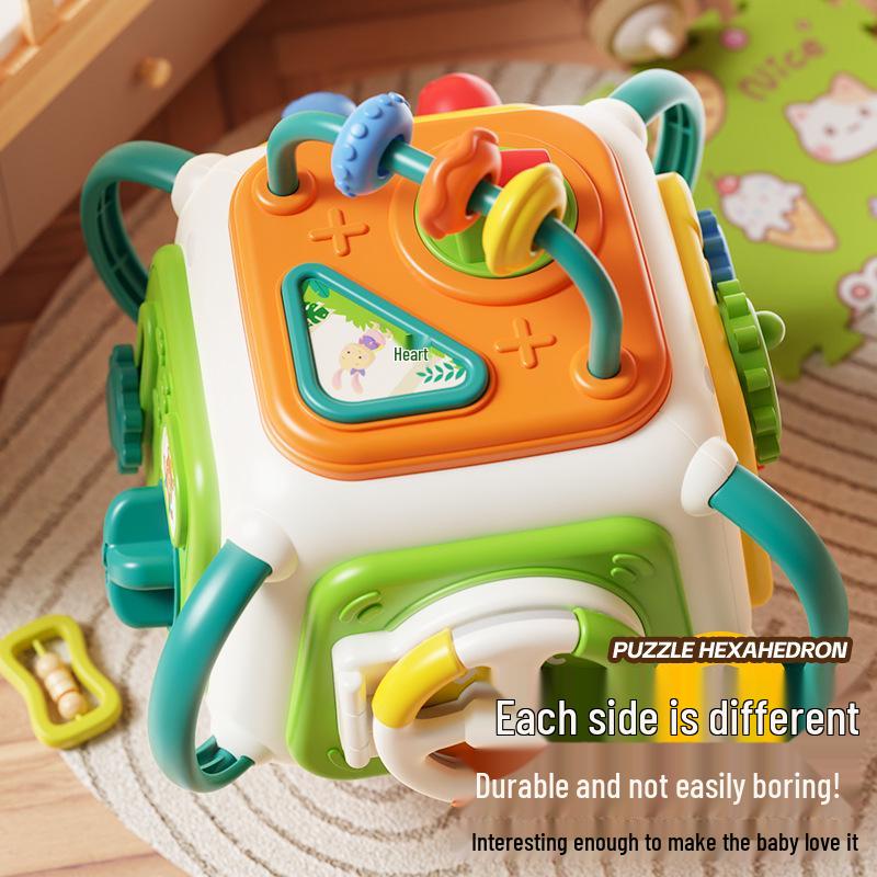 Волшебный шестигранный куб: Игрушка для раннего развития для младенцев и малышей – Тренировка интеллектуального захвата, Просвещение и Шар с активными занятиями