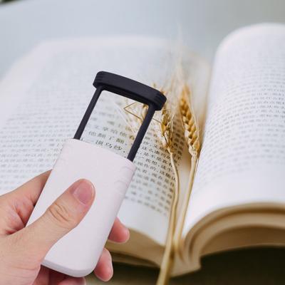 Увеличительное стекло со светодиодной подсветкой, выдвижная портативная лупа, карманная лупа для чтения для пожилых людей, для путешествий, чтения, шитья