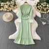 Autumn Winter Women V-neck Full Sleeve Knitted Pullover Sweater Party Long Maxi Mermaid Dresses