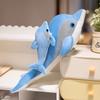 Marine Life Dolphin Mom-Child Stuffed Toys Simulation Dolphin Sofa Pillow  Kids Birthday Christmas
