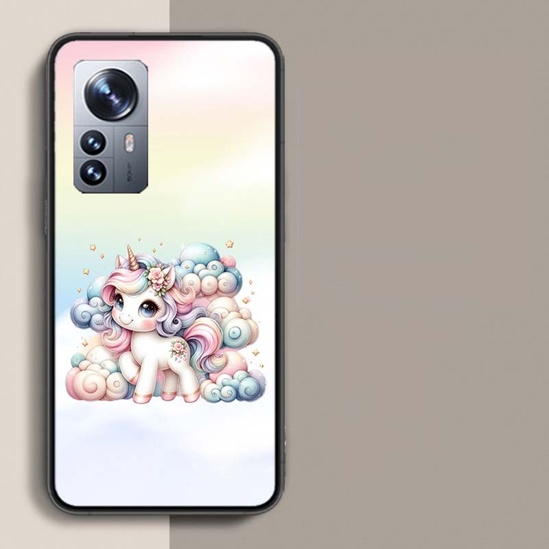 Милый Чехол для Телефона с Единорогом для Xiaomi Mi 13 12T Poco F7 Pro 14 Ultra 15 Pro 12X 12 9 8 Lite 5G 11T 11i 10 10T Pro Capa Coqu