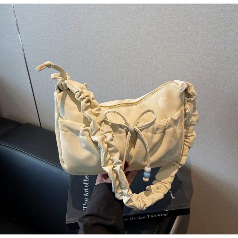 Популярная сумка новая летняя высококачественная плиссированная сумка через плечо летняя универсальная сумка-мессенджер в форме пельменя женская сумка