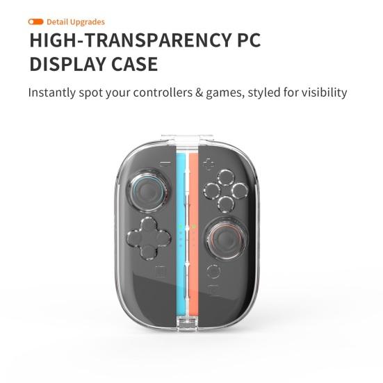 Joypad Protective Case for Nintendo Switch 2 Joy-Con Dustproof Shockproof Game Controller Protector Clear PC Shell Game Cassette Storage Box