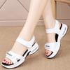 Leather Summer Women Sandals Shoes Ladies Platform Sandals Flat Sneakers Wedges Air Outsole Women Sandals Light Weight