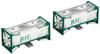 Popondetta N Gauge 8519 20ft Tank Container Beam Type JOT Green