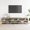 VidaXL Meuble TV chêne sonoma 180x34x41 cm bois d'ingénierie, support TV, buffet TV, meuble multimédia, banc TV, meuble 848575