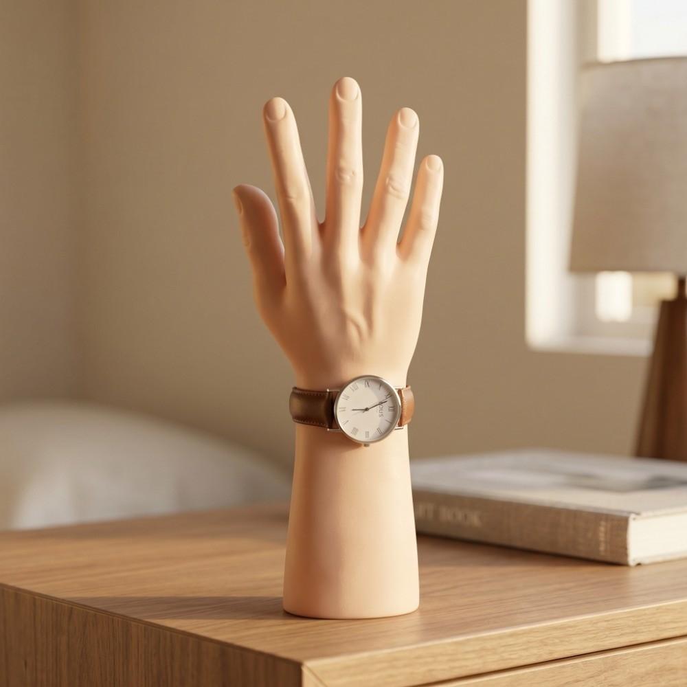 Matte Hard Male Hand Model Standing Hand Display Stand Mannequin Hand Watch Display
