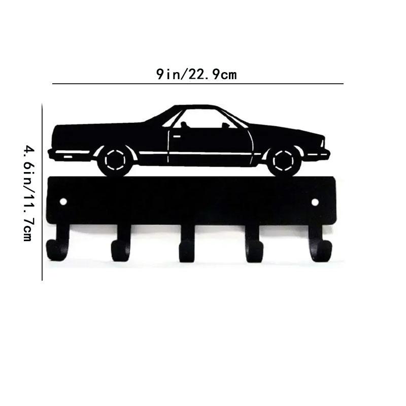 1 шт. Классическая вешалка для ключей от автомобиля - совершенно новая, шириной 6 дюймов/шириной 9 дюймов, металлический настенный крючок для спальни/гостиной/украшения дома