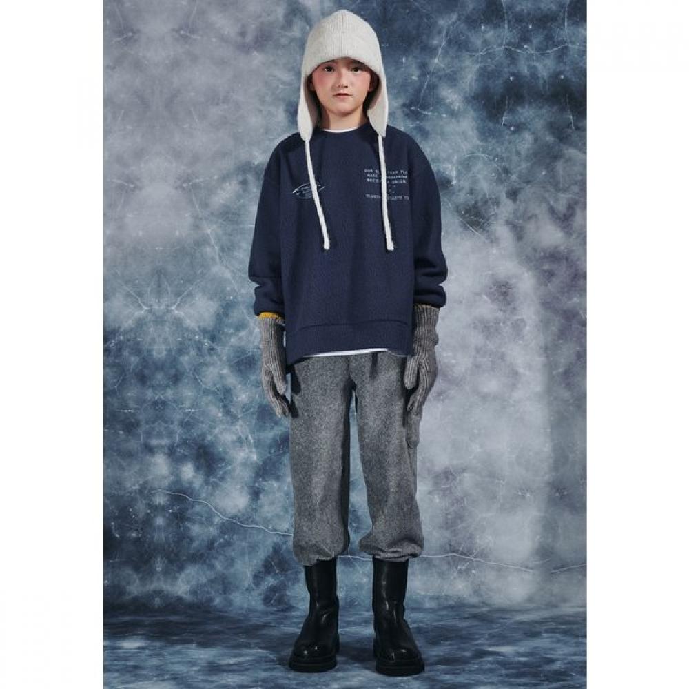 Bluetail Pants Melange Gray Side Pocket Azi4pt03mg