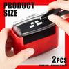 Fulmoon 2 Pieces Self Inking Rubber Stamp Personalized Do It Yourself 5 Lines Custom Message or Address Stamp Kit with Black Ink for Office Business