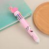 Cartoon Multi-Color Ballpoint Pen - 10 Colors for Cute Graffiti and Art, Ideal for Students